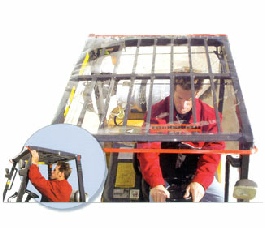 Forklift Overhead Guard Sun Shied & Rain Protector